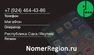 Кто звонил с 9244644386 - регион и оператор